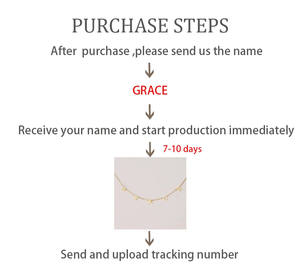 Personalized Letter Necklace for Women A-Z Stainless Steel Name Jewelry Gift for Mom Wife Customizable Special Gift